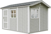 Casetta da giardino di qualit? premium 8,68 m² - H252x250x412 cm - Timbela M914-TUNDRA GREY