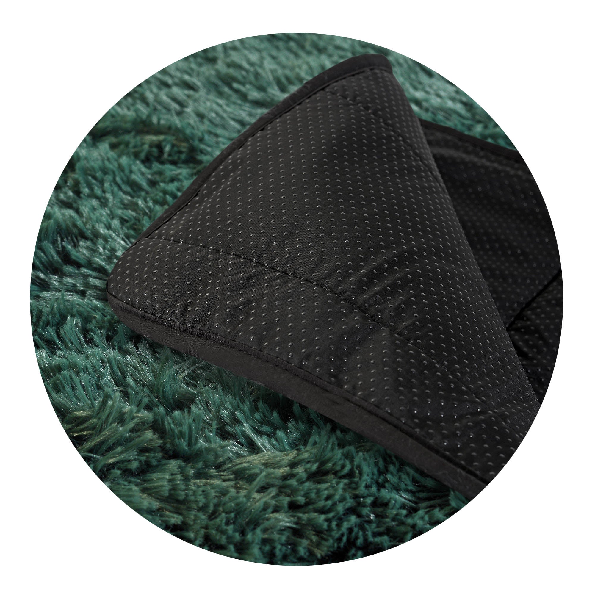 AIO FACTORY 80x120 cm TAPPETO PELOSO ANTISCIVOLO Tappeto morbido verde