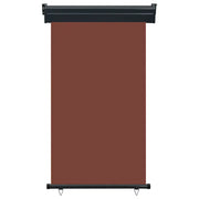 Tendalino Laterale per Balcone-Tenda da Sole Laterale per Patio 105x250 cm Marrone