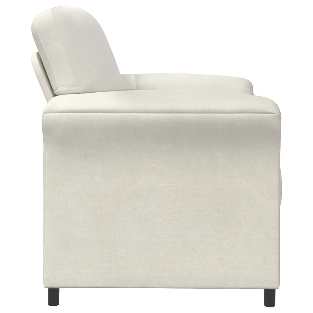 Divano 1 posto Crema 88 x 83 x 95 cm Velluto 42033933