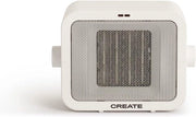Riscaldamento Spaziale Portatile 1500 W - Termostato Regolabile, 2 Livelli di Potenza, Protezione Antioverheating