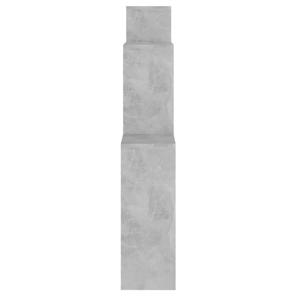 Mensola Muro Cubo Grigio Cemento 80x15x78,5cm Legno Multistrato 807263