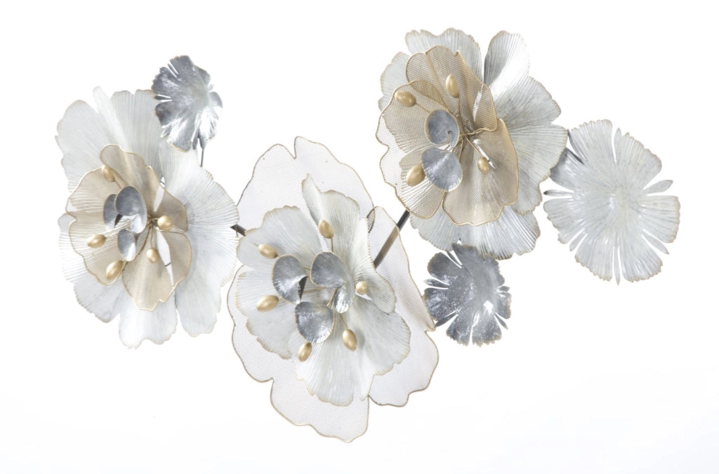 Pannello Flowery 116,5x8x58 cm in Ferro