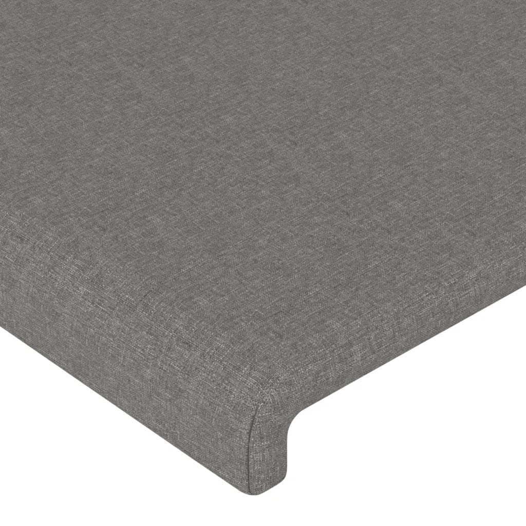 Testiera a LED-Testata con LED Grigio Scuro 90x5x78/88 cm in Tessuto 414897
