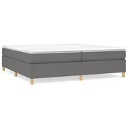 Letto matrimoniale | Letto per adulti | Struttura Letto a Rete a Molle Grigio Scuro 200x200 cm Tessuto