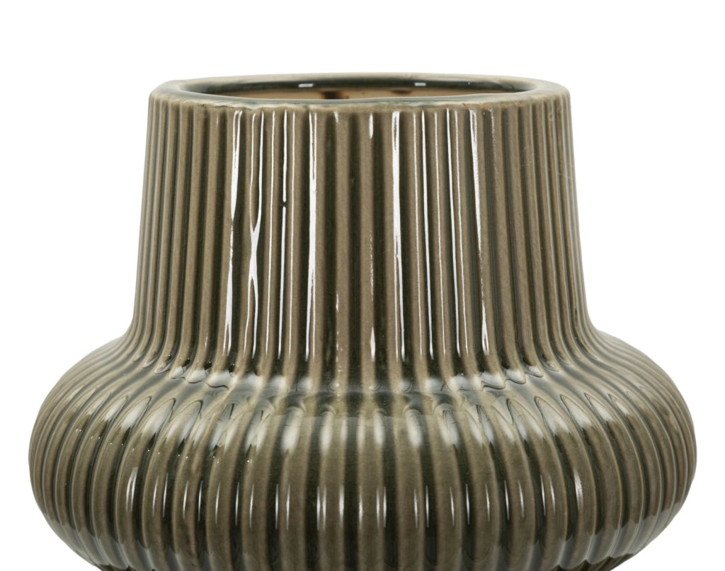 Vaso Harmony Ø18x36 cm in Ceramica Verde