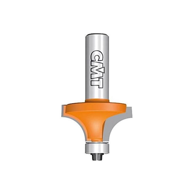 CMT ORANGE TOOLS 738.317.11 Fresa a Raggio Concavo con Cuscinetto Diametro 31.7 mm Raggio 9.5 mm Gambo 6 mm colore Arancione Grigio