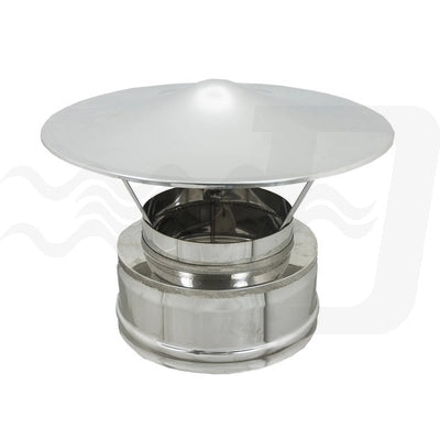 CAPPELLO CINESE INOX DOPPIA PARETE- Diam. 80x130- DK- pezzi 1