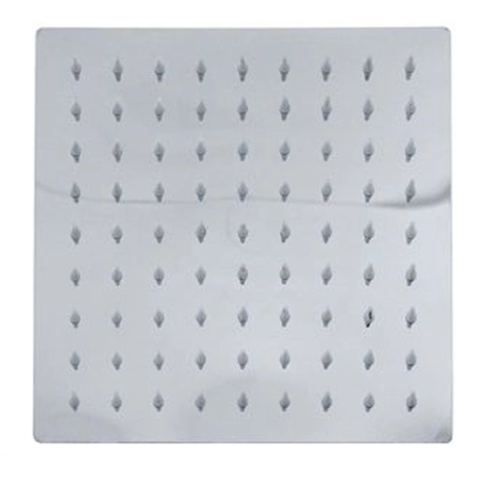 Trade Shop - Soffione Doccia Quadrato 20 X 20 Cm Ugelli Fori Bagno Miscelatore 69122 Moderno -