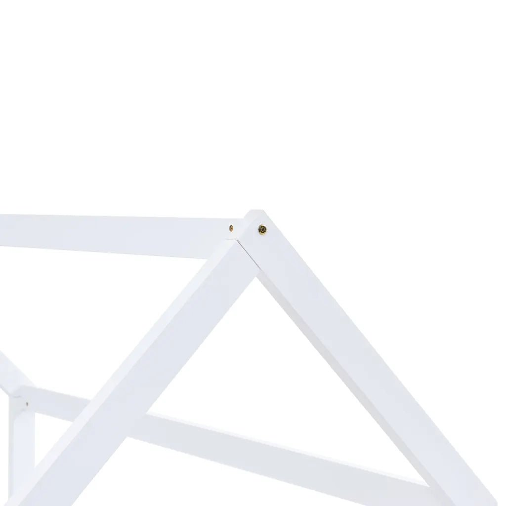 Giroletto per Bambini | Letto Infantile | Lettino Bianco in Massello di Pino 90x200 cm
