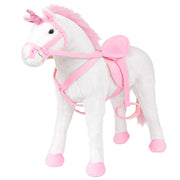 Unicorno di Peluche in Piedi Bianco e Rosa XXLcod mxl 73111