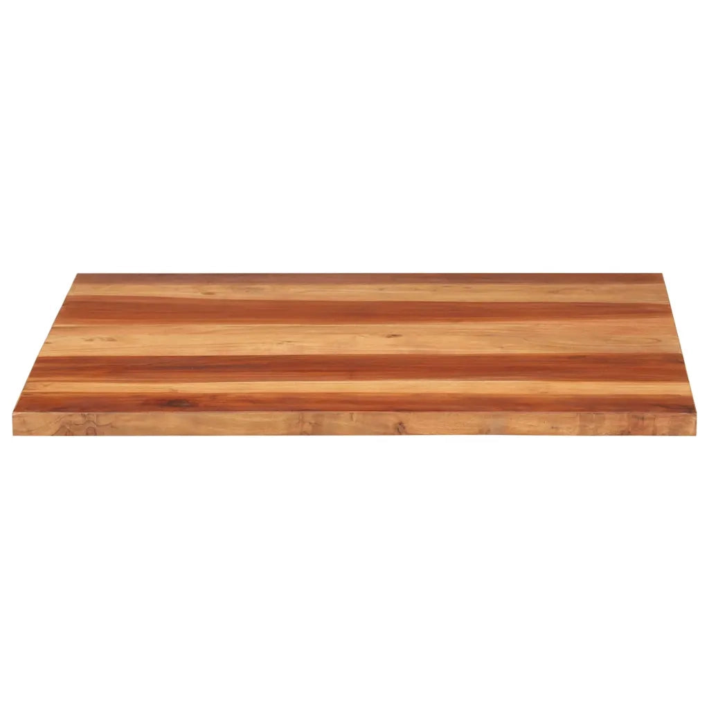 Piano Tavolo in Legno Massello di Acacia 25-27 mm 70x70 cm 285995