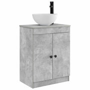 Mobile da bagno con Lavabo | Armadio Lavabo Grigio Cemento 54 x 35 x 83 cm