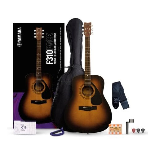 Chitarra acustica yamaha serie f gf 310ptbs tobacco brown sunburst - 4957812064330