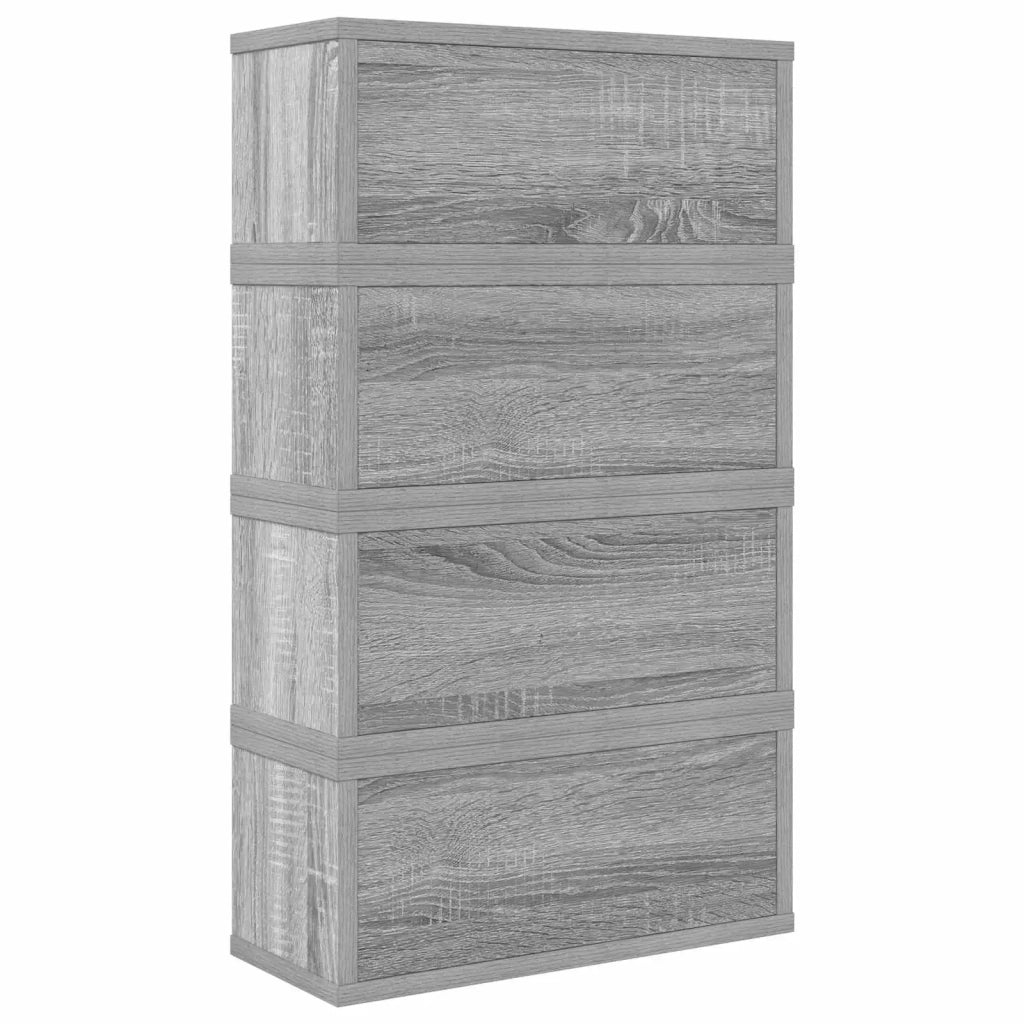 Rack per Stoccaggio CD 4 pz Sonoma grigio 40 x 17 x 17 cm 8012723