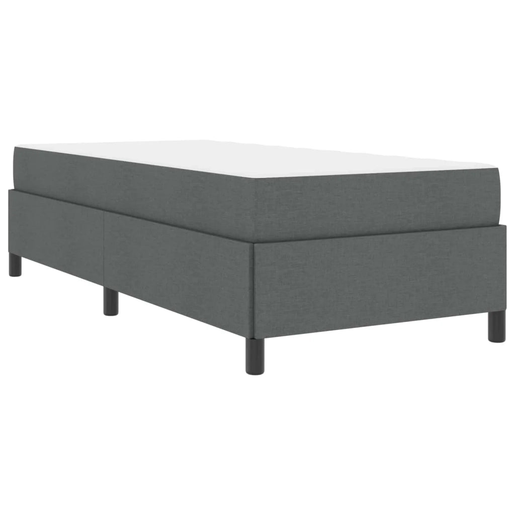 Letto a molle Grigio scuro 90 x 200 cm Tessuto