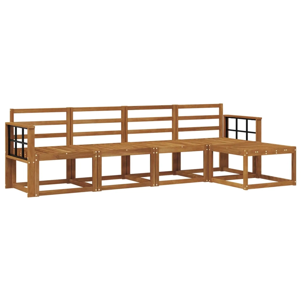 Set di divani da esterno 5 pcs Naturale