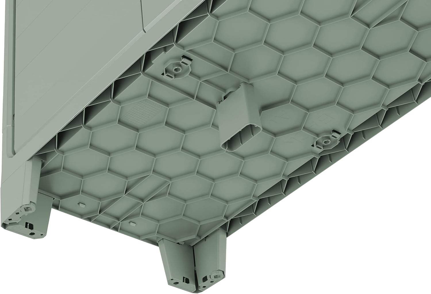 Armadio da Giardino 8 Ripiani 80x44x182 cm Keter Planet Outdoor Multispace Grigio e Verde