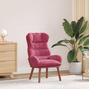 Poltrona Relaxing Velluto Rosso Wine