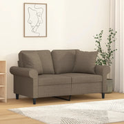 Cuscini Decorativi 2 pz Tortora 40x40 cm in Tessuto 349478