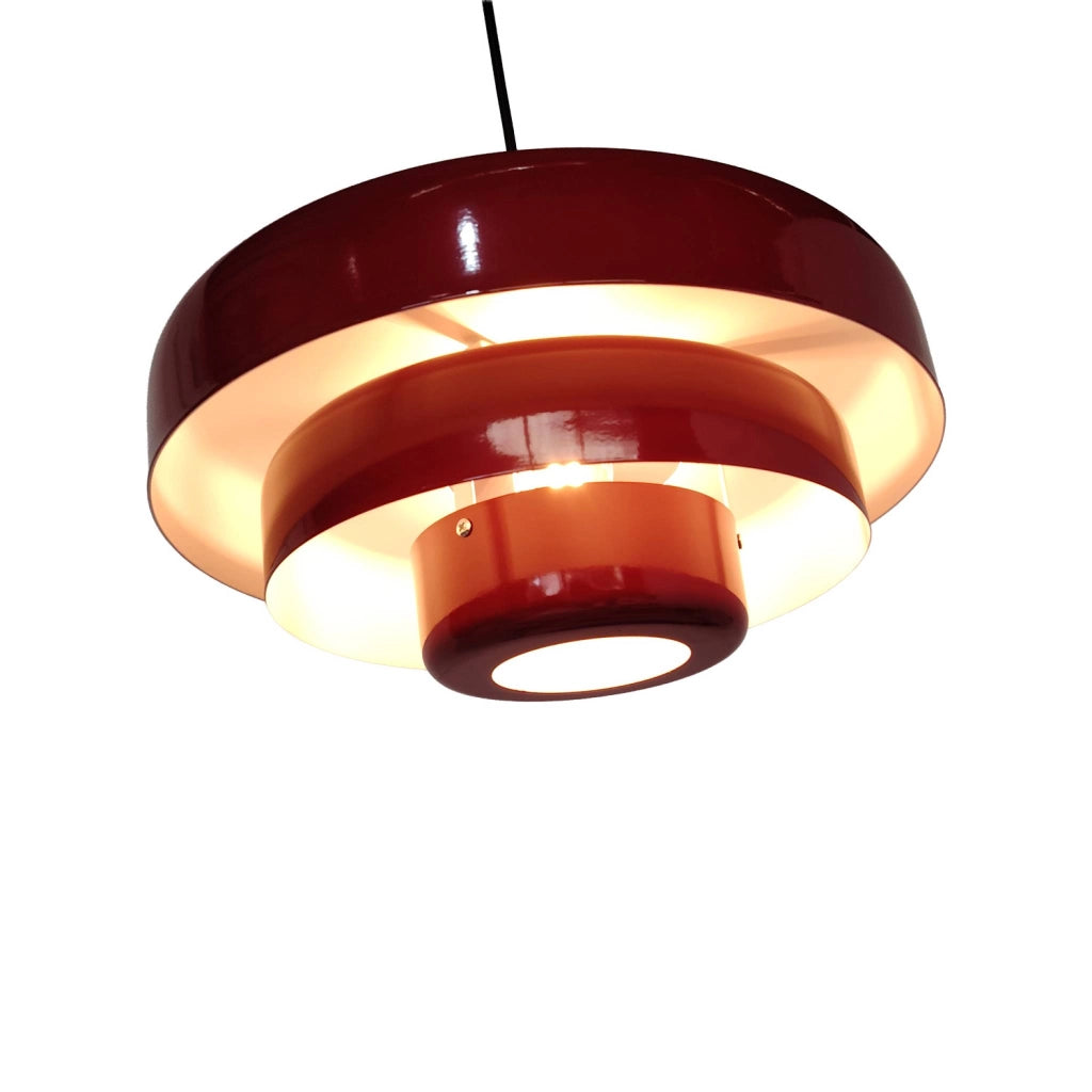 Sospensione interna metallo, ø35cm, bordeaux
