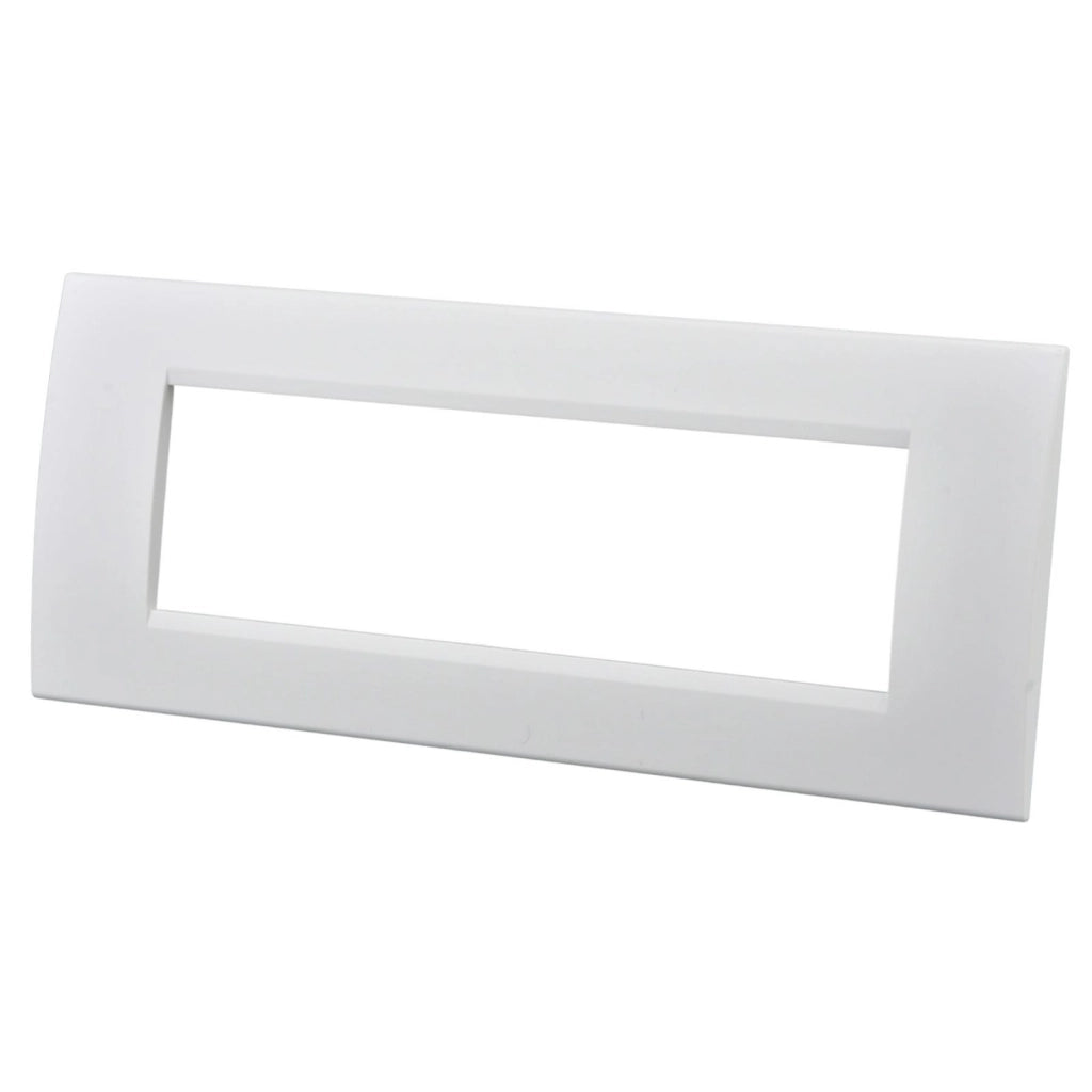 Placca Plastica Quadrata MBL 7M Bianco Compatibile Bticino Living BLN89701