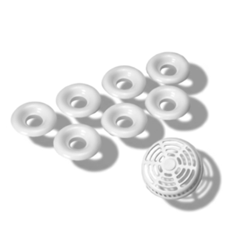 Kit di 7 copri bocchette bianche per vasca idromassaggio linea Calypso