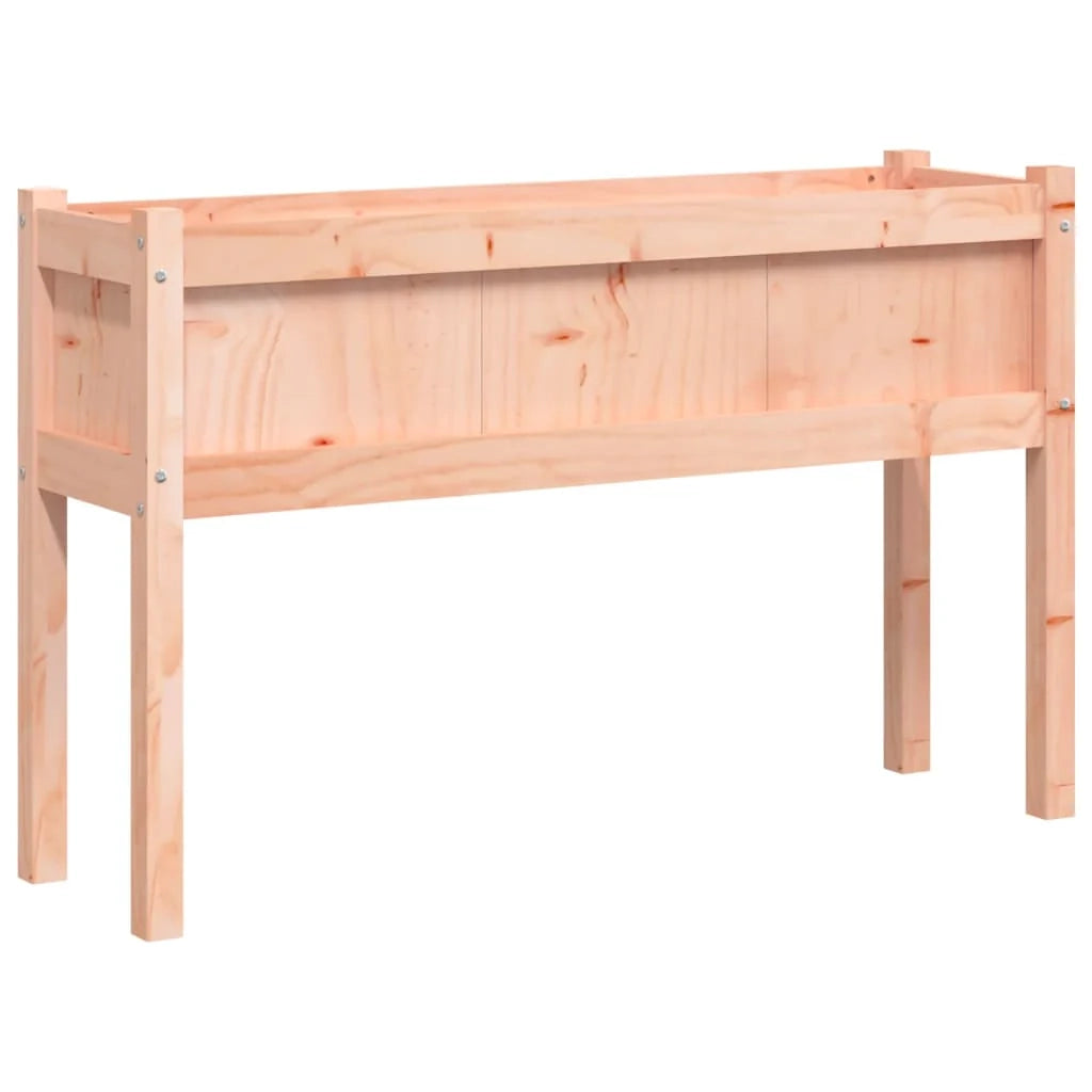 Vassoio per fioriera aiuola rialzata piante fiori giardino terrazze set di 2 con piedini in legno massello Douglas marrone 02_0039022