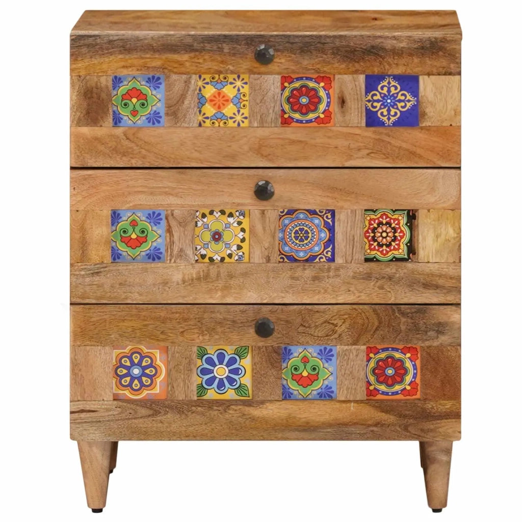 Armadio da Notte con cassetto Naturale 50 x 33 x 62 cm