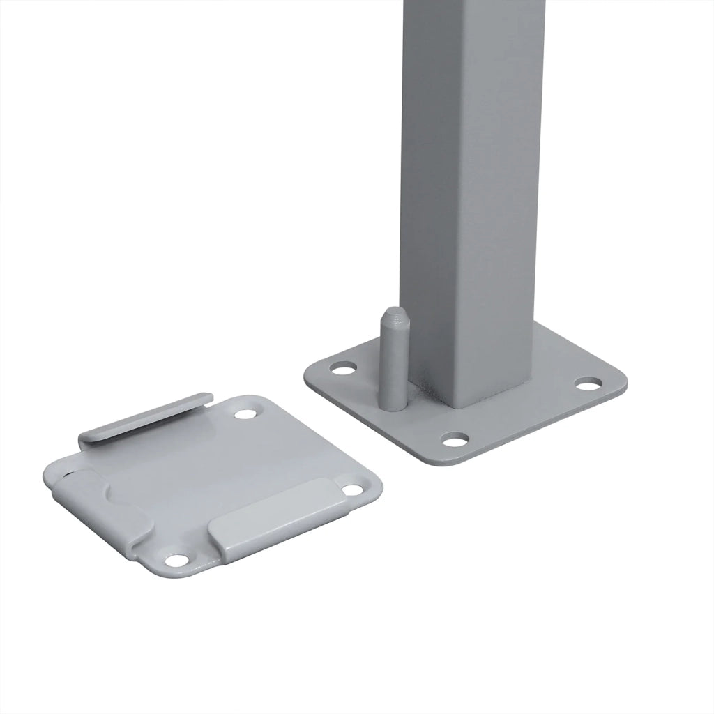 Tenda da sole laterale per balcone e terrazza parasole frangivista 180 x 350 cm grigio scuro 12_0001839