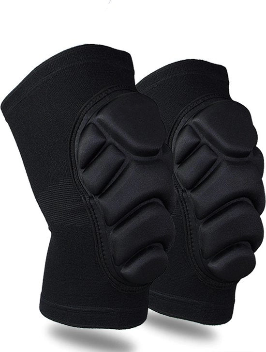1 Pair di Protezioni Ginocchiali - Protezioni Ginocchiali Respiranti con Spongia Spessa, per Basket, Danza, Tattica, Sci, Scooter (Misura S adatto per peso 35-50 kg) - Nero