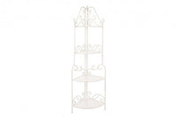 Portapiante ad Angolo 4 Ripiani Pieghevole in Metallo Emily