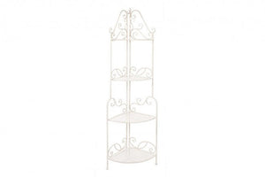 Portapiante ad Angolo 4 Ripiani Pieghevole in Metallo Emily