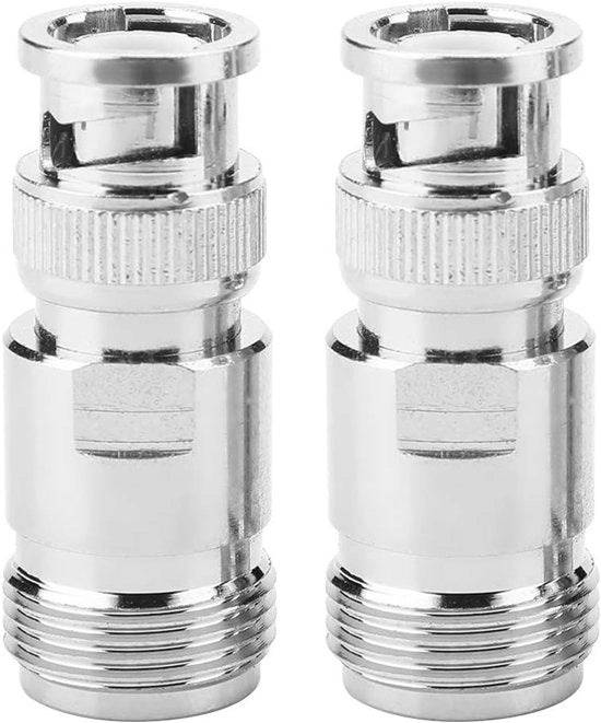 Adattatore BNC su N - 2 pezzi - Connessione RF - Adattatore coaxiale - Convertitore di prova