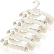 40 Pezzi di Supporti Antiscivolo per Abiti Bambini - Bianchi 29,7 cm Plastica - Spazialmente Efficaci per Armadi Vestiti