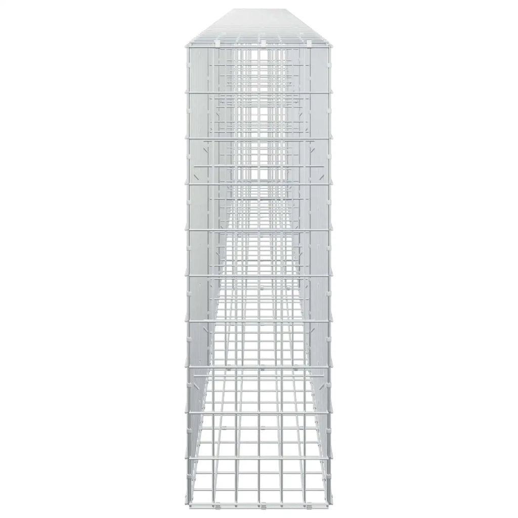 Gabione con Filo da 5 mm e Rete da 5x10 cm 450x30x100 cm 3464643