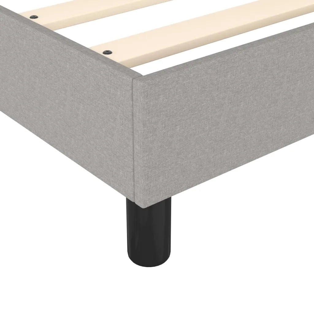 Giroletto senza Materasso Grigio Chiaro 90x200 cm Tessuto