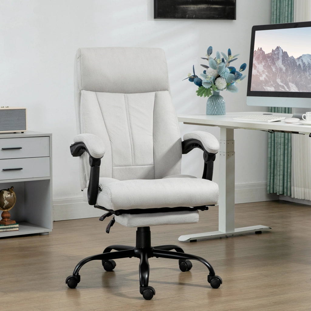 Sedia da ufficio con massaggio e riscaldamento lombare ¨C zephmum ¨C grigio chiaro