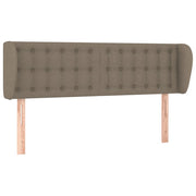 Testiera | Testata ad Orecchio Tortora 147x23x78/88 cm in Tessuto