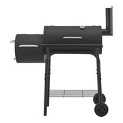 Barbecue affumicatore a carbone 115 x 110 x 64 cm acciaio nero 03_0008980
