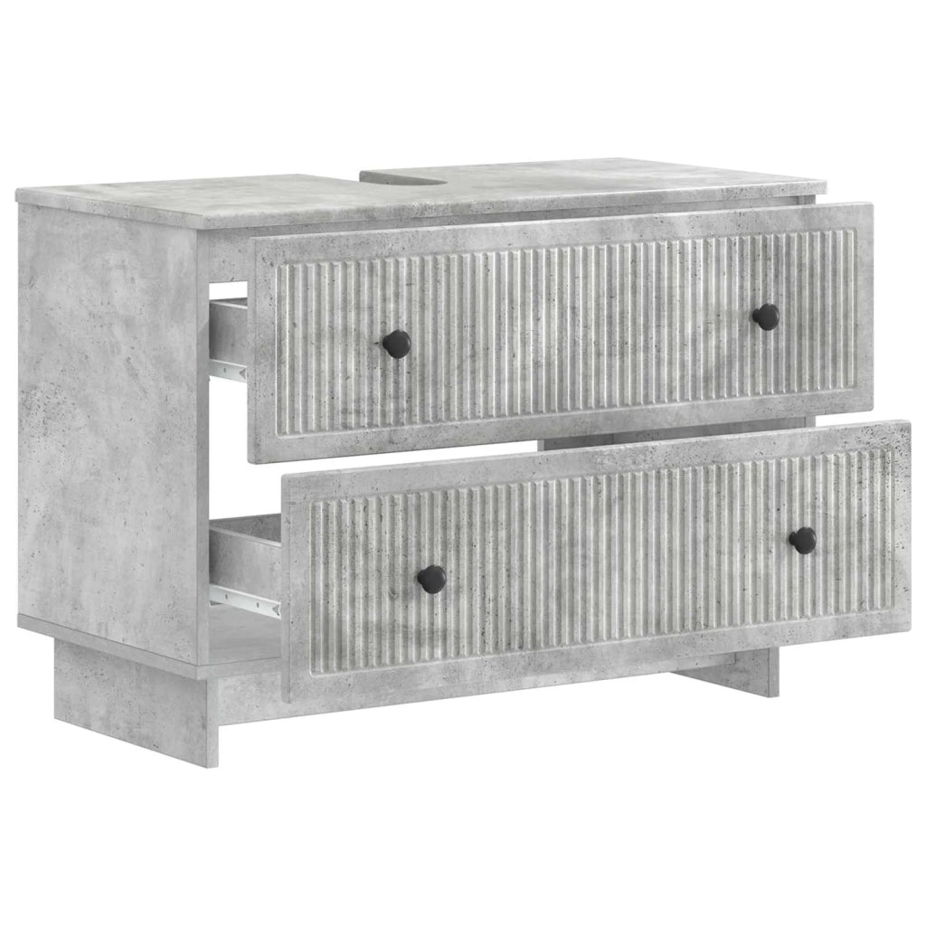 Armadio per Lavabo da Bagno EDE Grigio Cemento 82 x 41 x 59 cm 895918