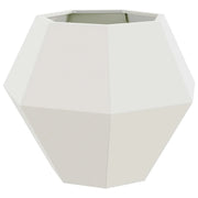 Fioriera | Cassetta per fiori | Vaso Bianco 75 x 75 x 60 cm Acciaio
