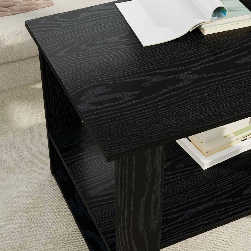 Tavolino da salotto Rovere Nero 72 x 50 x 50 cm 8000189