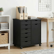 Mobile con Ruote con ruota Nero 63,5 x 39 x 65,5 cm 42028379
