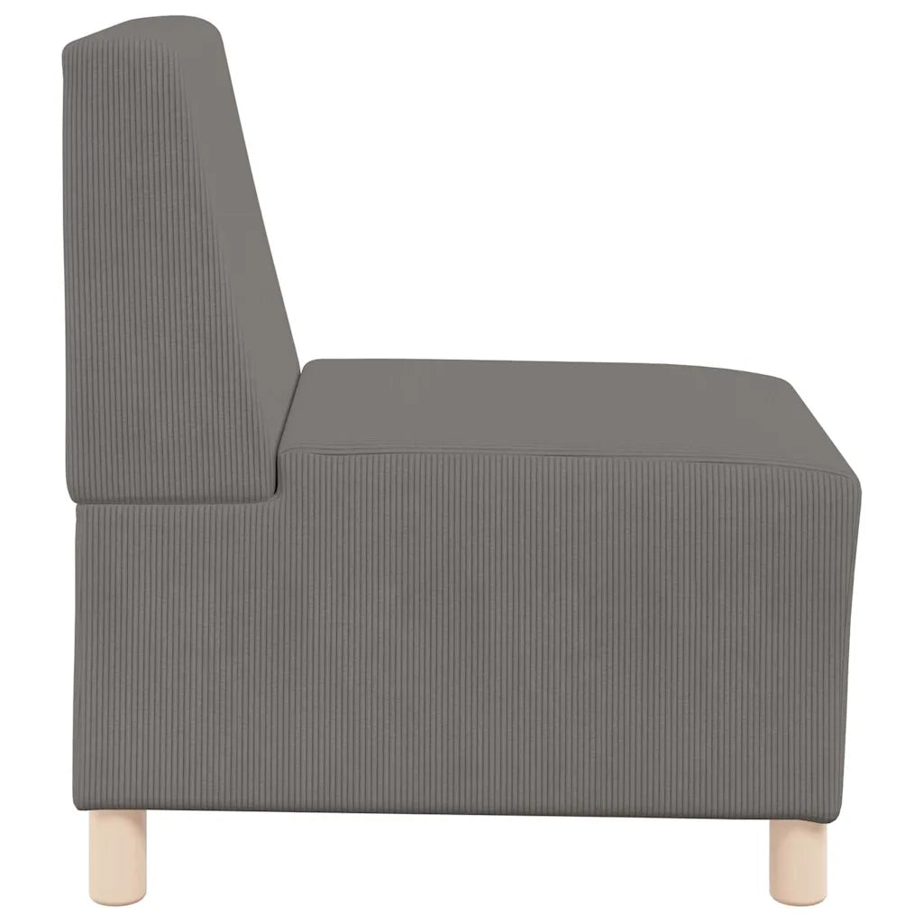 Unità di Divano Modulare Senza Braccioli 2 pcs Grigio chiaro 3399776