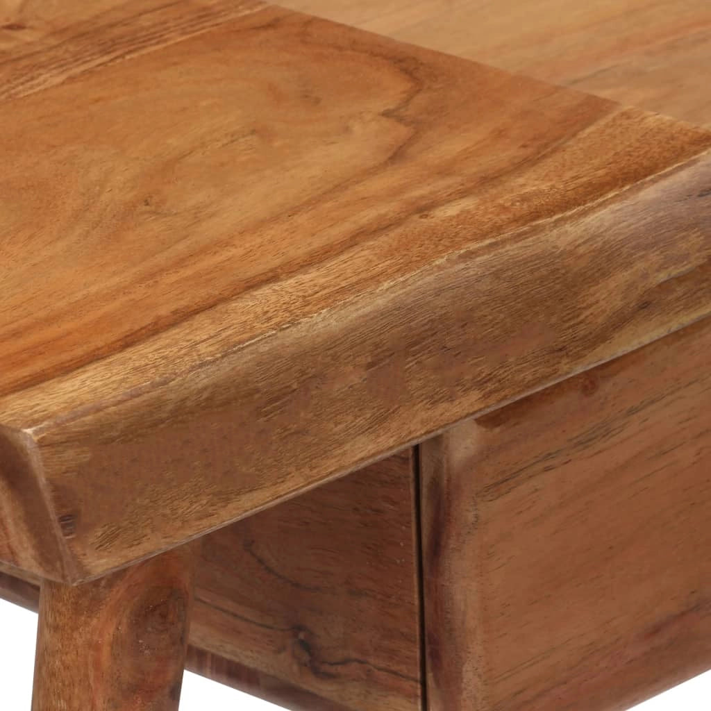 Comodino cassettiera mobile per camera da letto legno massello di acacia 45 x 32 x 55 cm 1402029