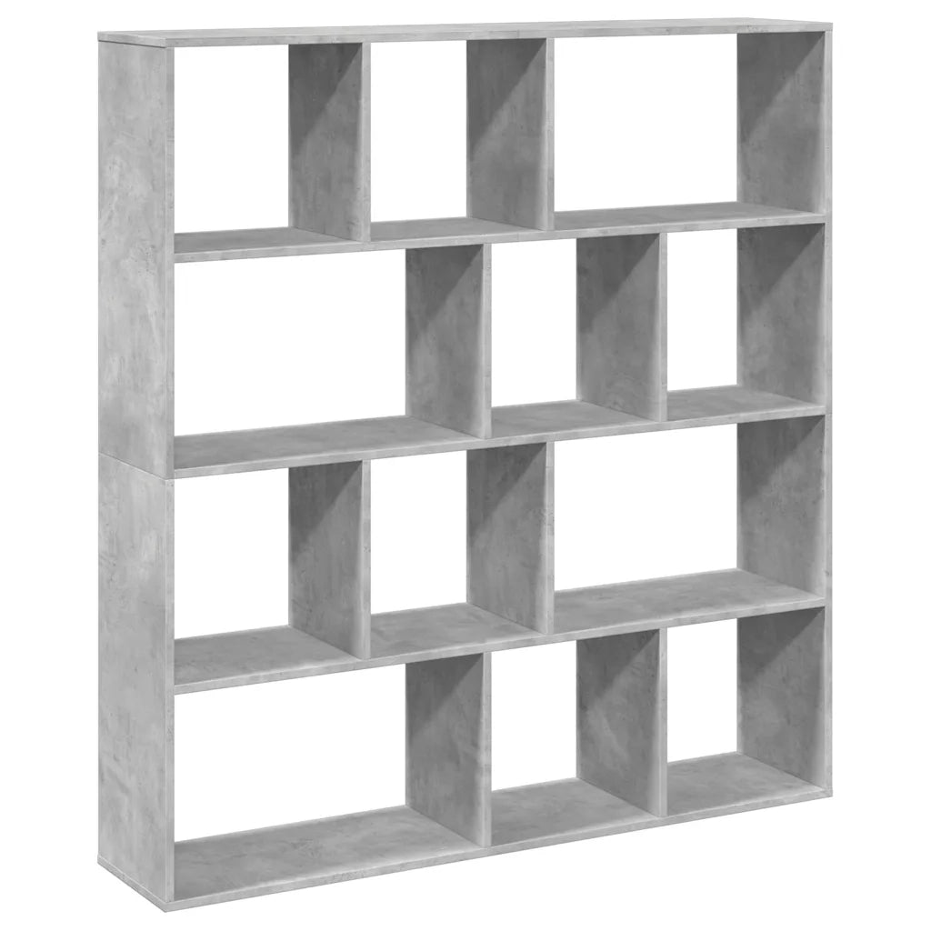 Libreria Grigio Cemento 132x29x141,5 cm in Legno Multistrato 3310310