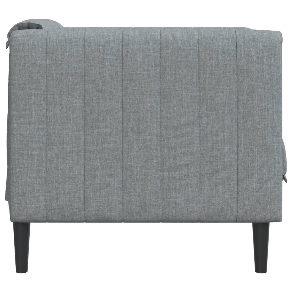 Poltrona Grigio Chiaro in Tessuto 372595