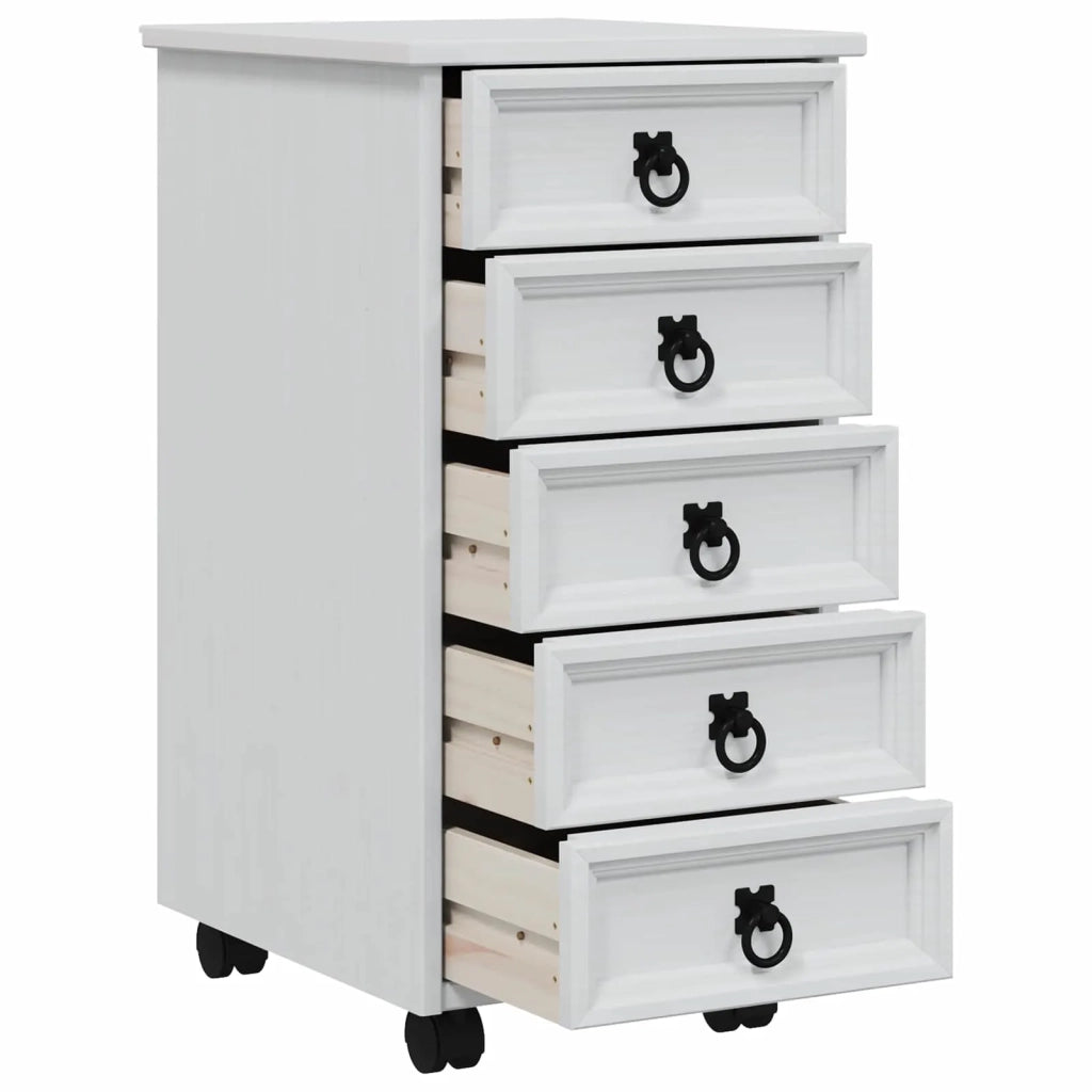 Armadietto Rotolante con Cassetti CORONA Bianco 42040532