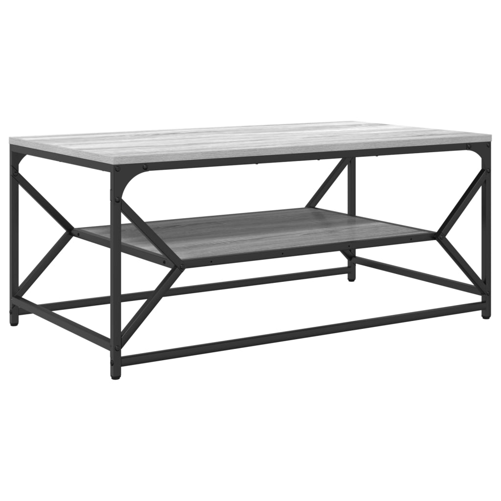 Tavolino da caffÃ¨  con ripiano Grigio Sonoma 90x50x40 cm in Legno ingegnerizzato